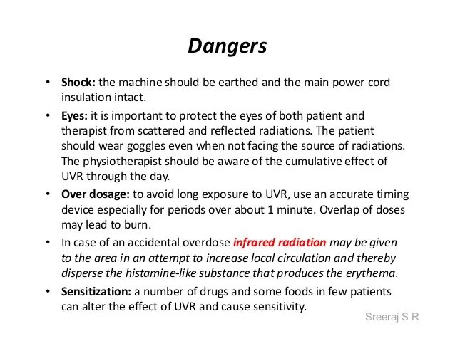 Dangers of UVR