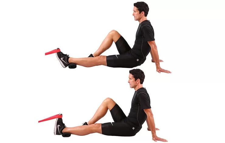 Dorsiflexion With a Thera-Band Exercise