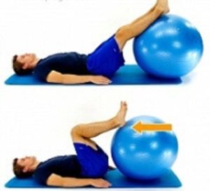 Hamstring curls exercise