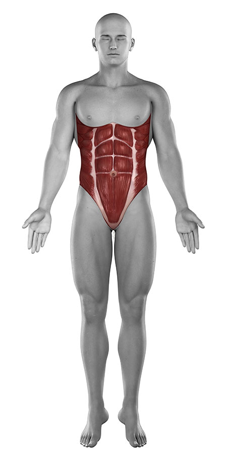 Abdominal muscles strain