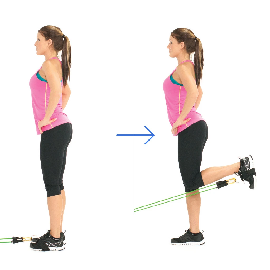 Exercise with a resistance band