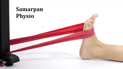 Seated Elastic Band Exercise for Foot Drop