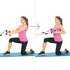 Kneeling Row with Resistance Band