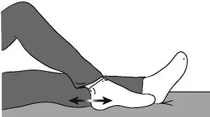 Bed-Supported Knee Bends (heel dray)