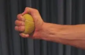 Wrist Exercise With Tennis Ball
