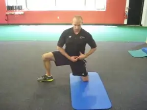 Half-kneeling adductor dips