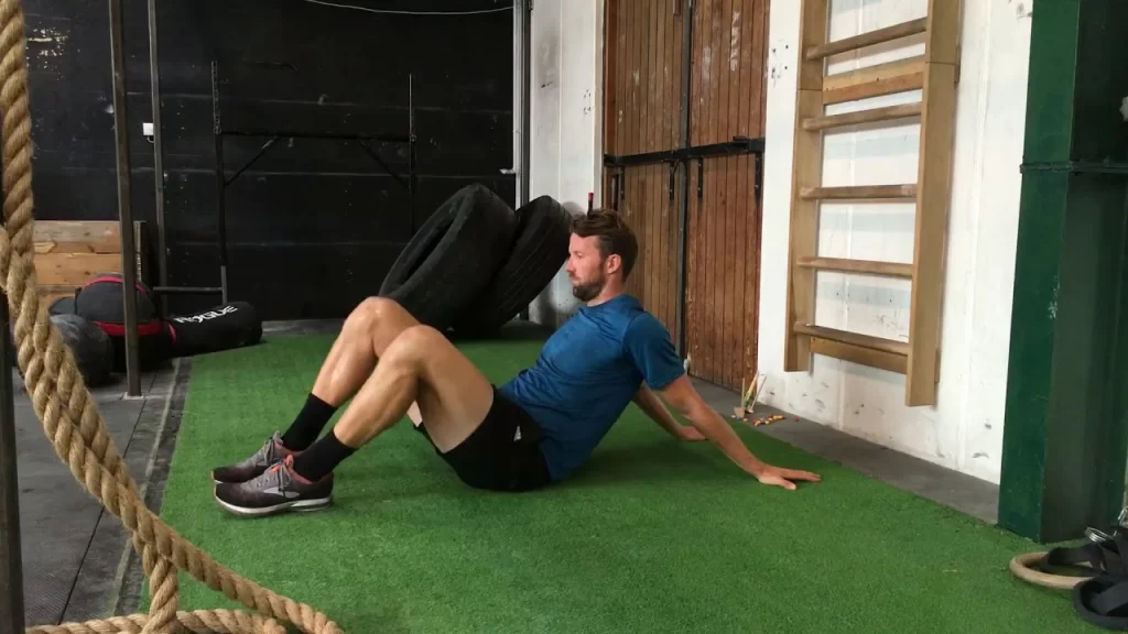 Seated shoulder extension stretch