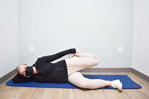 Side-Lying Hip Flexor Stretch