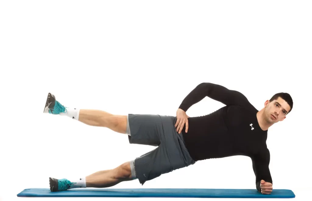 Side plank hip abduction