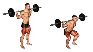 Wide stance squat