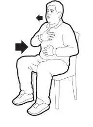 Diaphragmatic breathing technique (sitting)