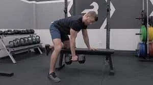 bench supported single arm row
