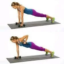 Pushup Plank and Single-Arm Row