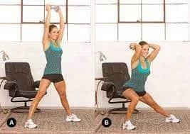 Side Lunge With Triceps Extension