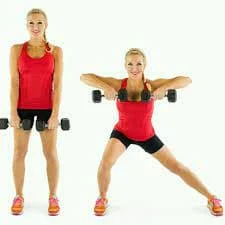 Side Lunge with Upright Row