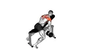 Dumbbell Y raised in an incline