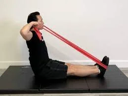 Face pulls using ropes or resistance bands