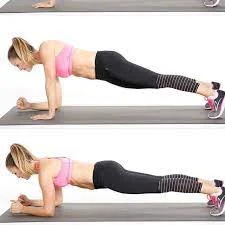 Plank up-downs