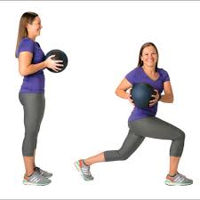 Forward Lunges With Rotation: