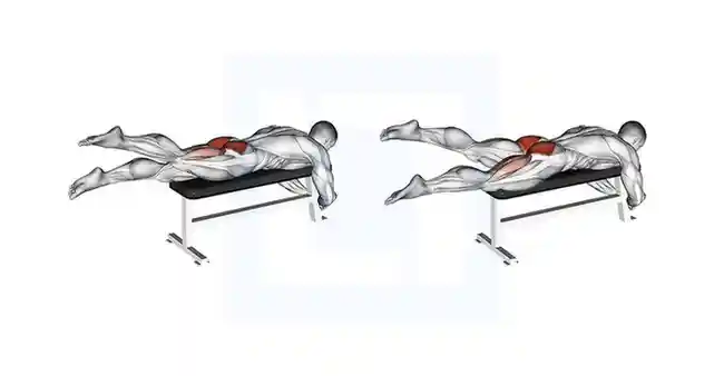 Prone Flutter Kick